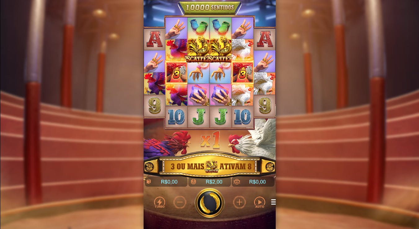 Rooster Rumble Jogo Layout