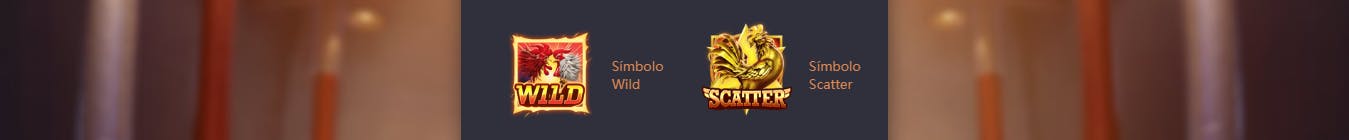 Rooster Rumble símbolos wild e scatter