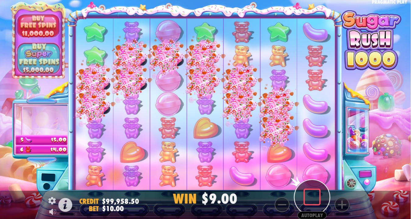 Recurso extra queda sugar rush 1000