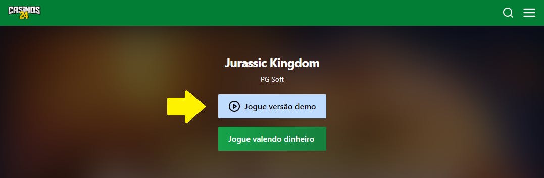 Jurassic Kingdom jogo demo