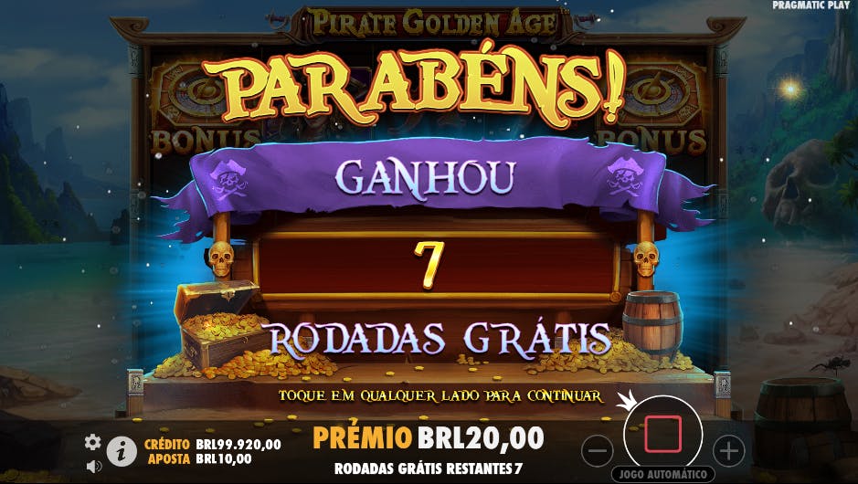 Rodadas Grátis slot Pirate Golden Age