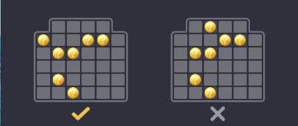 Exemplo combinação no jogo Cruise Royale