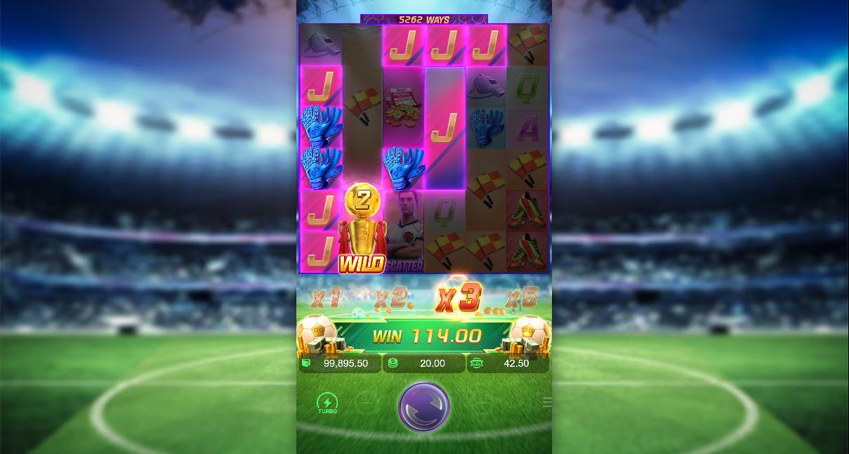 Combinação vencedora slot Ultimate Striker