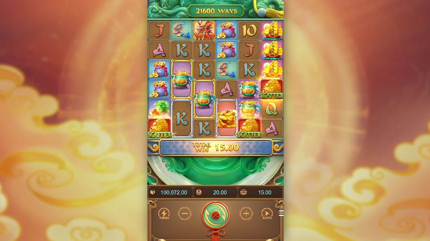 Slot Ways of the Qilin símbolos com moldura