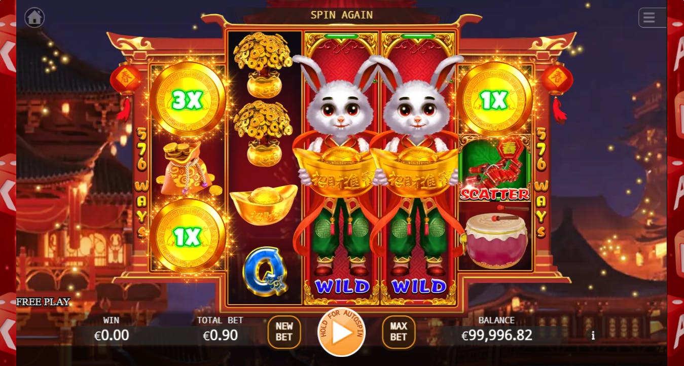 Recurso wild expansível Fortune rabbit 2
