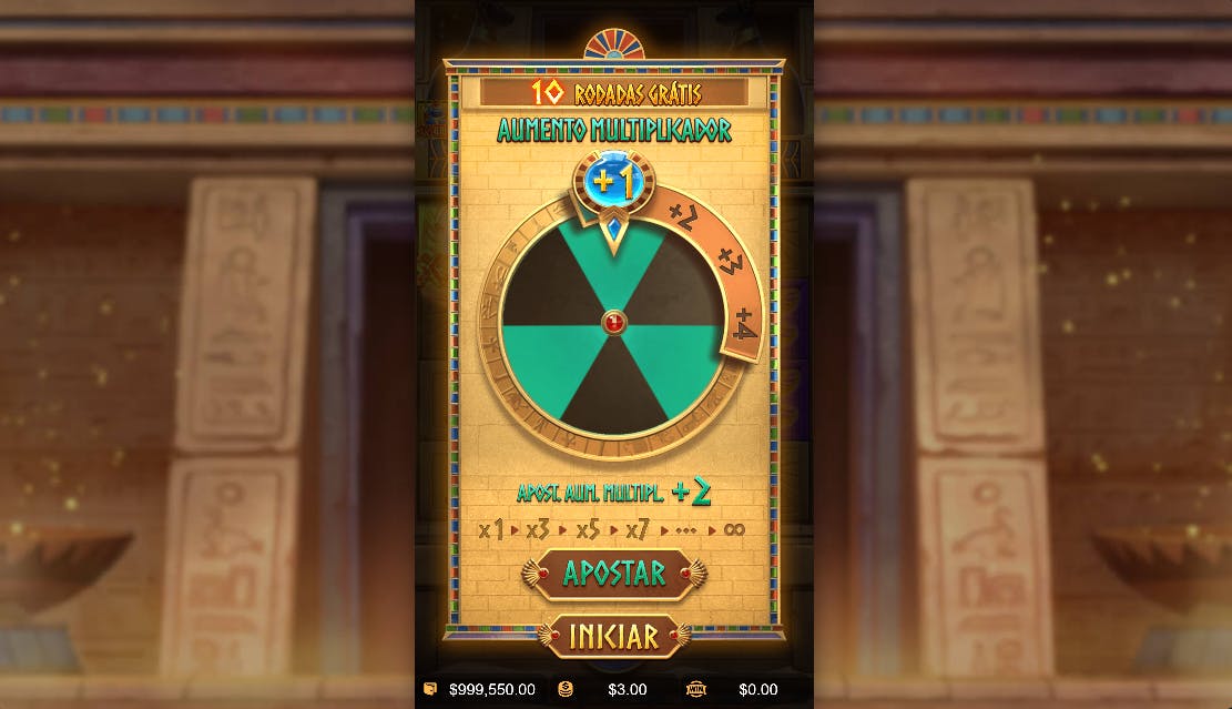 Rodada da Fortuna jogo Secrets of Cleopatra