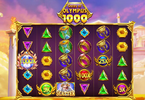 Símbolos multiplicadores slot gates of olympus 1000