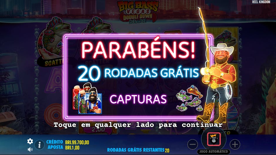 Rodadas Grátis jogo Big Bass Vegas Double Down Deluxe