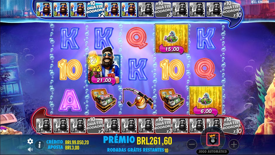 Recurso Rodadas Grátis slot Big Bass Vegas