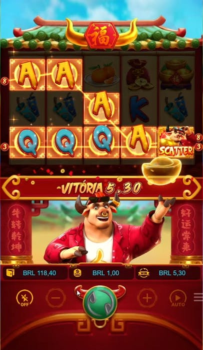 Combinação vencedora jogo fortune Ox 2