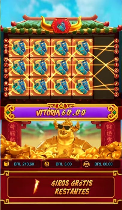 Recurso rodadas grátis com símbolos especiais fortune ox2
