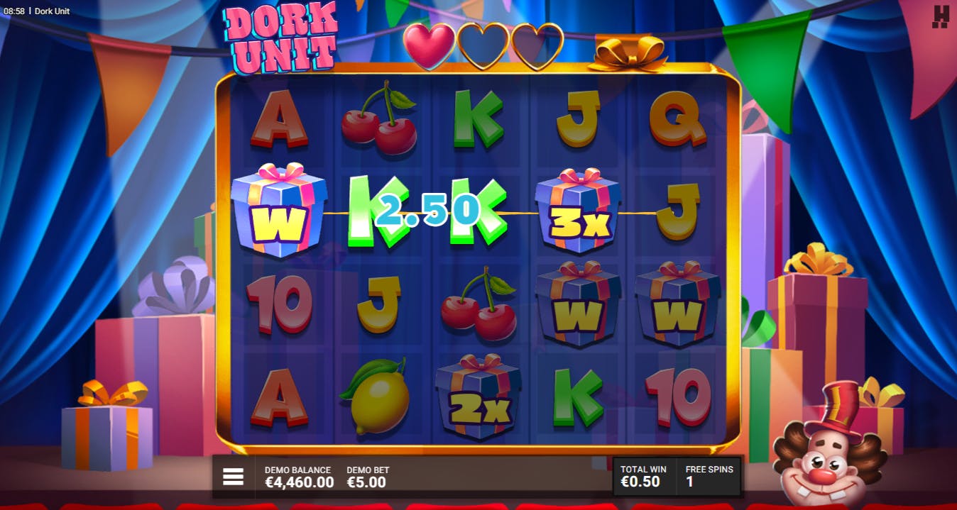 Bônus Rodadas Grátis Presente de Ouro Jogo Dork unit