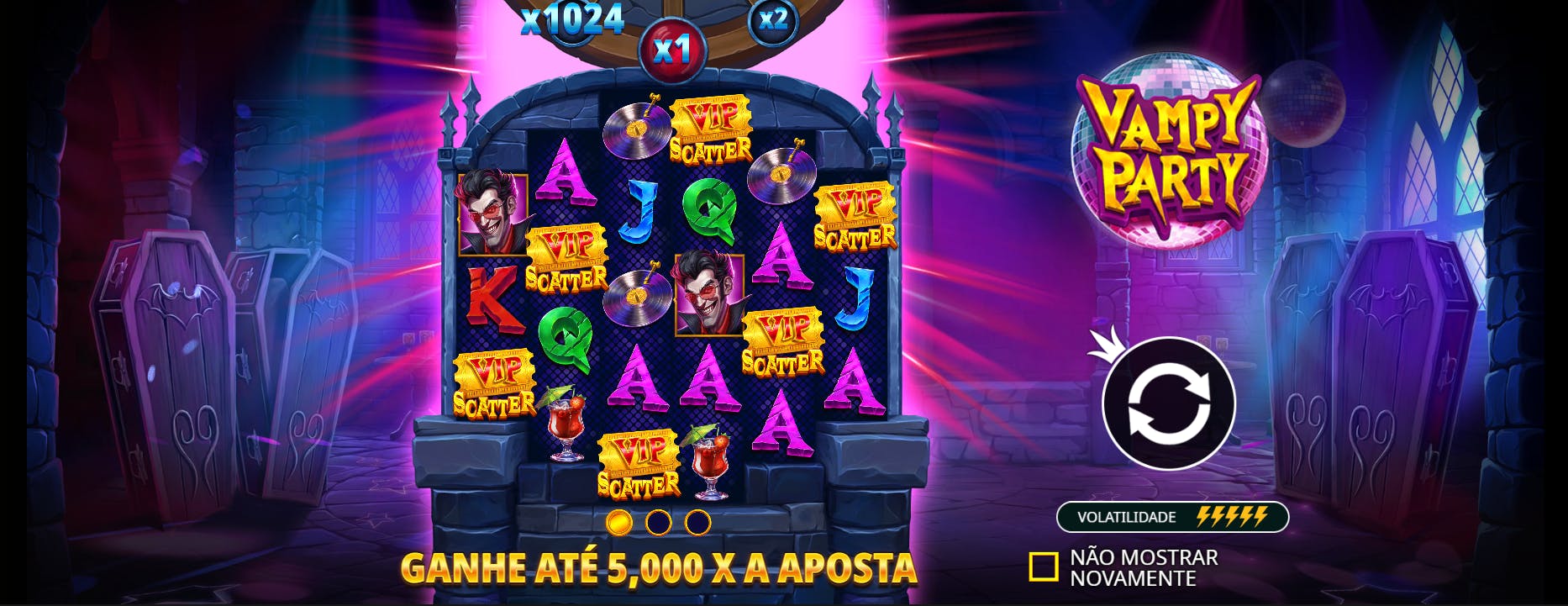 Vampy Party jogo cassino