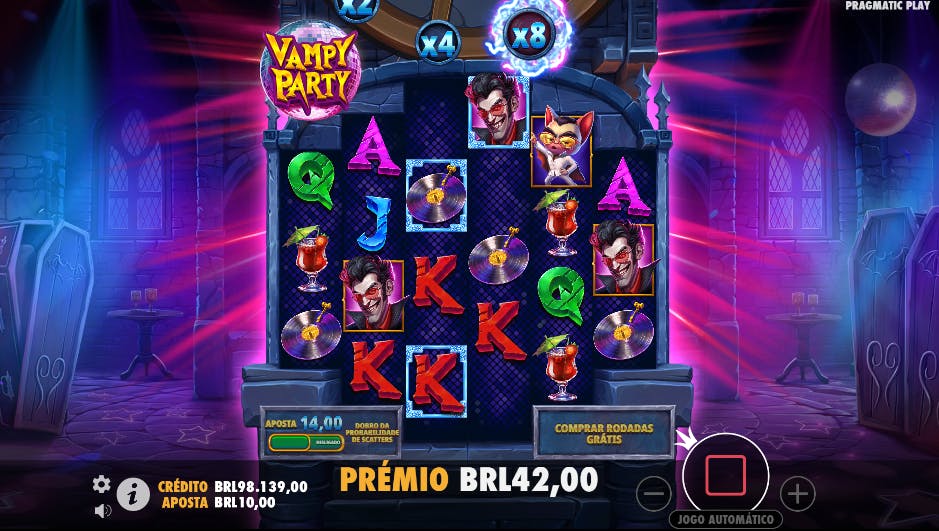 Multiplicadores progressivos slot Vampy Party
