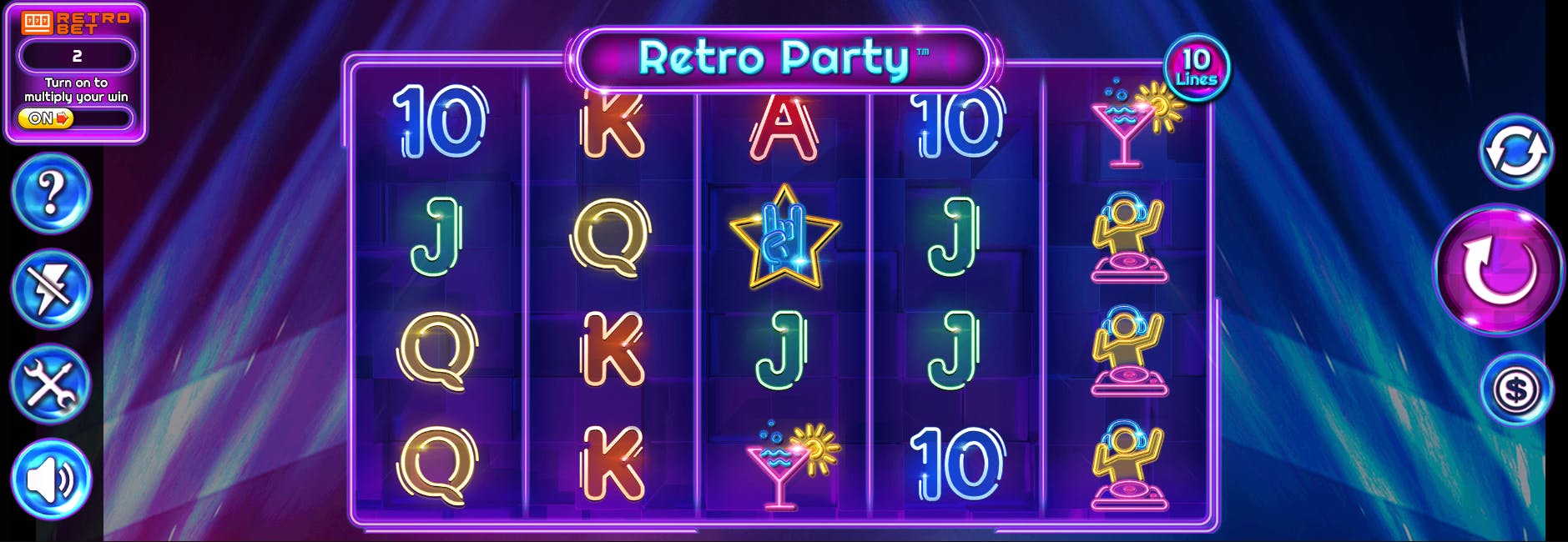 Slot Retro Party layout