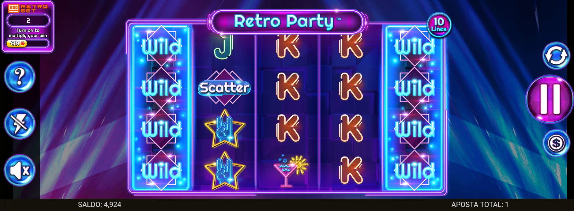 Wilds Expansivos slot Retro Party