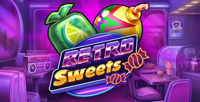 Retro Sweets jogo logotipo