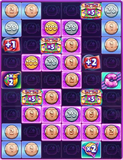 Símbolos slot retro sweets