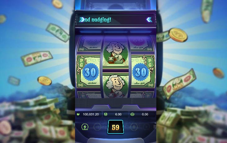 Funcionalidade empurrar slot Cash Mania