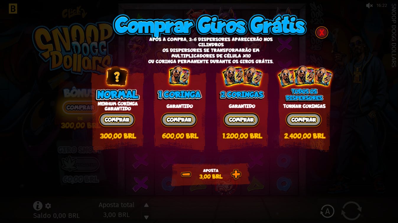 Compra bônus jogo Snoop dog dollars