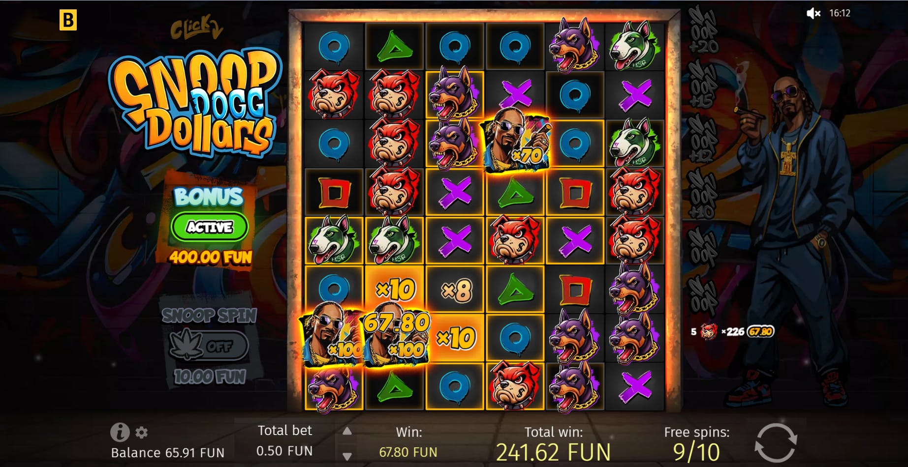 Rodadas grátis slot Snoop dog dollars