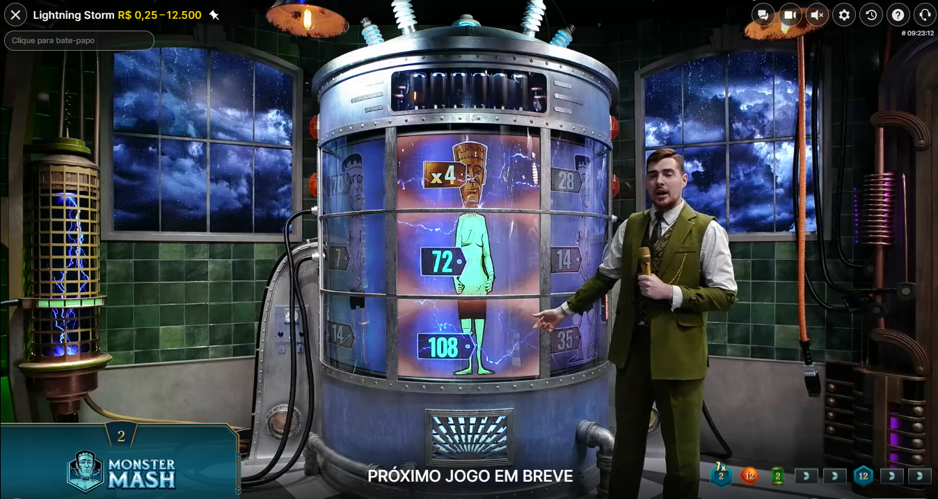 Bônus Moster Mash jogo Lightning Storm