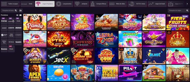 Jogos populares cassino VBet
