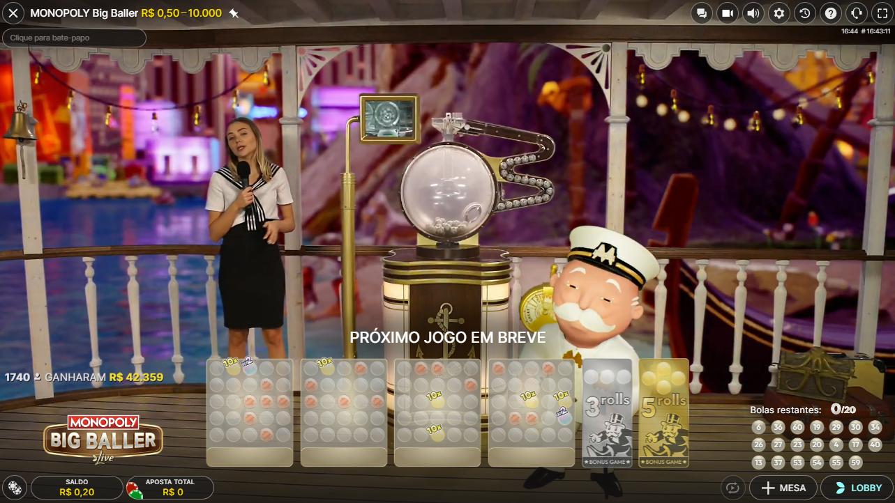 Monopoly Big Baller jogo live cassino