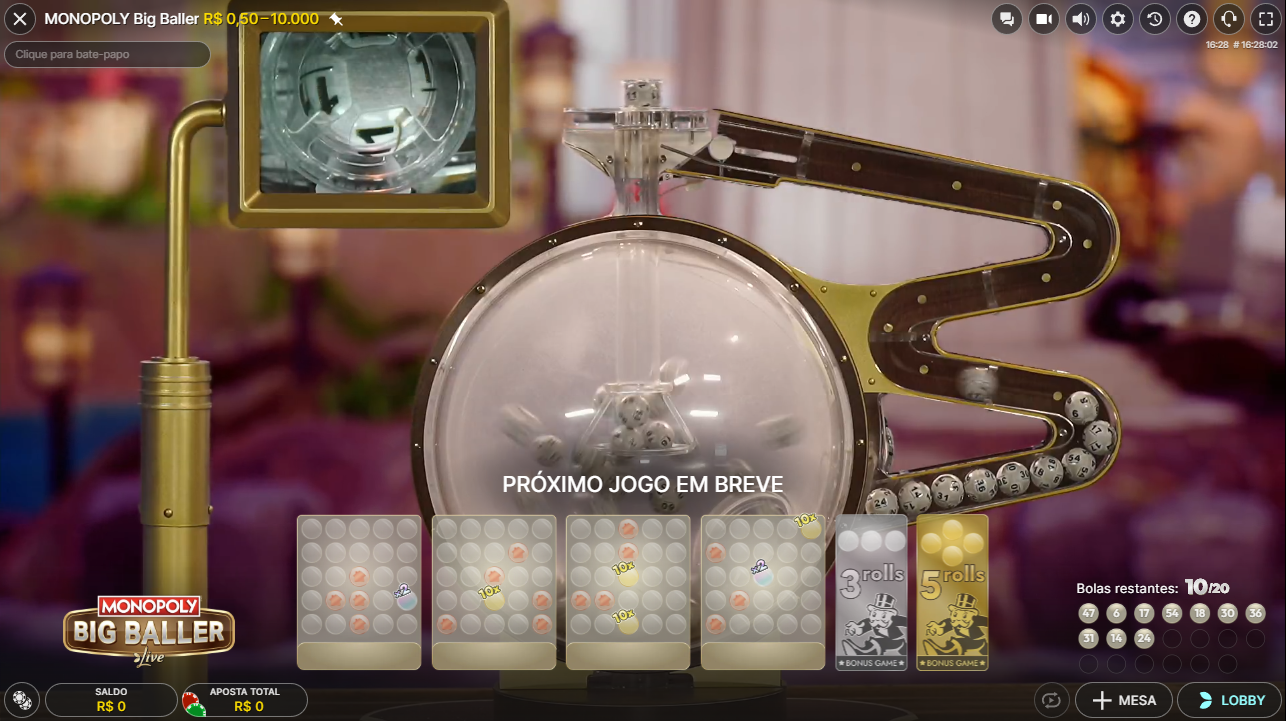 Monopoly Big Baller bolas sorteadas