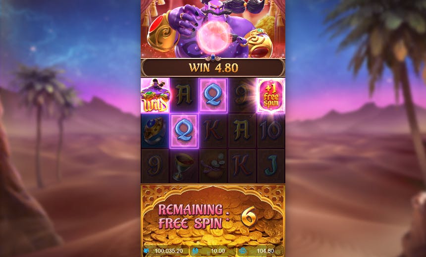 Recurso wild viajante slot Genie's 3 Wishes