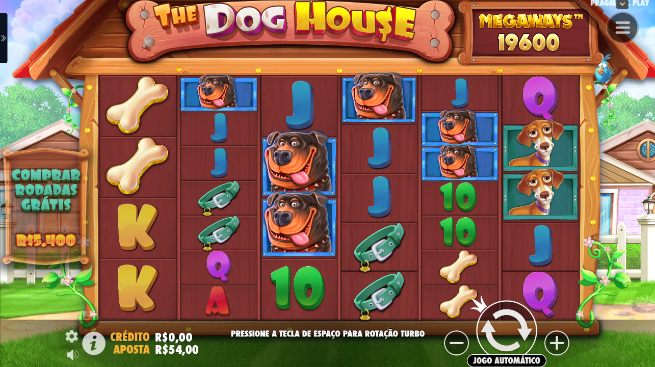 The Dog House Megaways slot layout