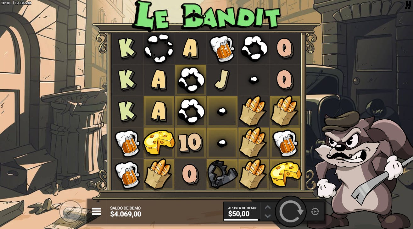 Combinação vencedora slot Le bandit