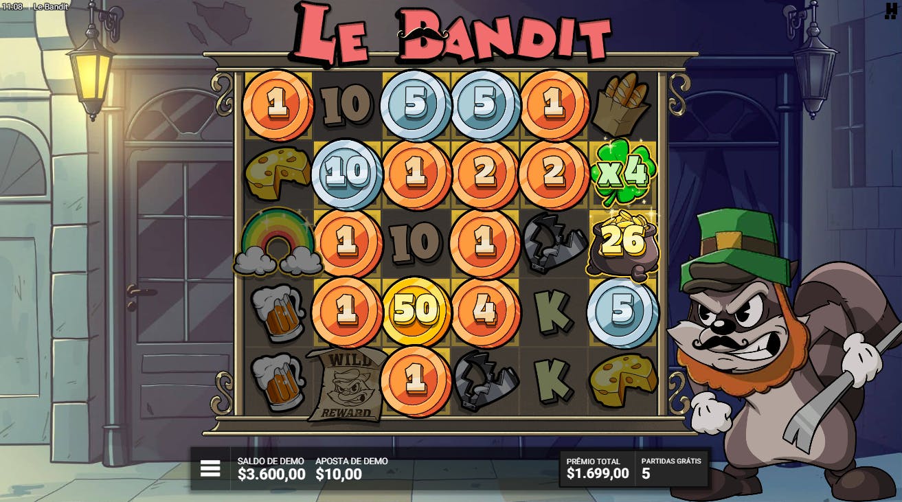 Bônus Tesouro no final do Arco-Íris slot Le bandit