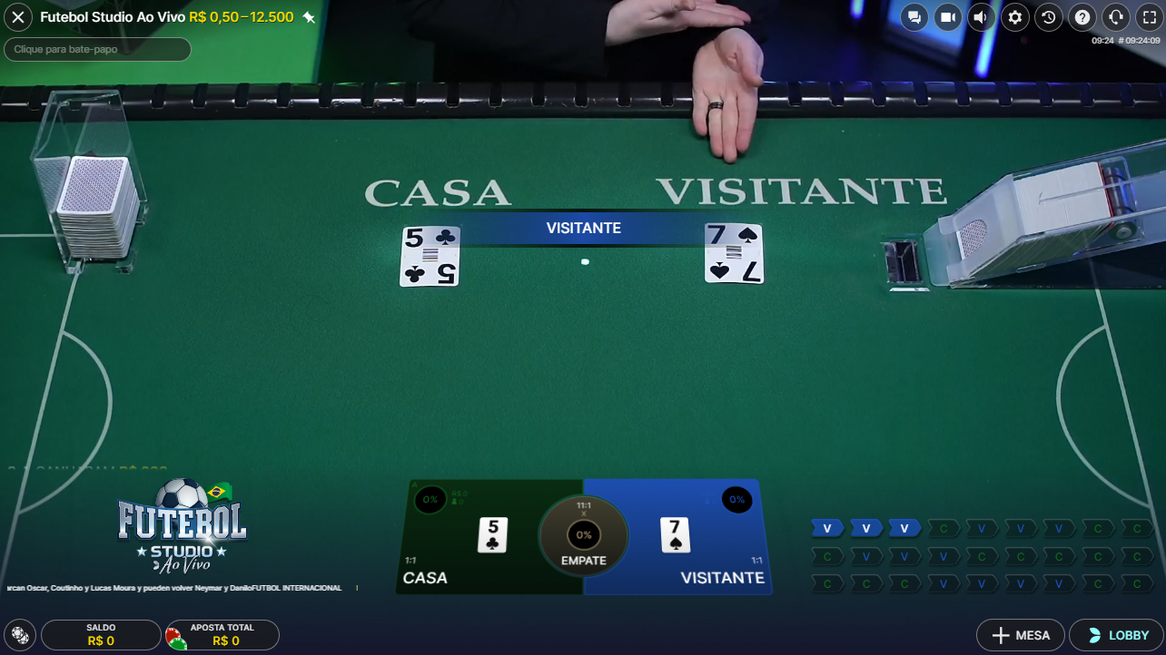 Jogo Futebol Studio Cassino