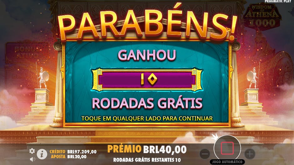 Rodadas Grátis slot Wisdom of Athena 1000