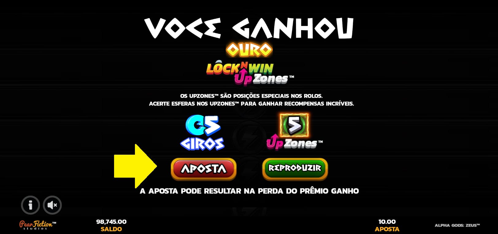 Opção Gambling jogo Alpha Gods