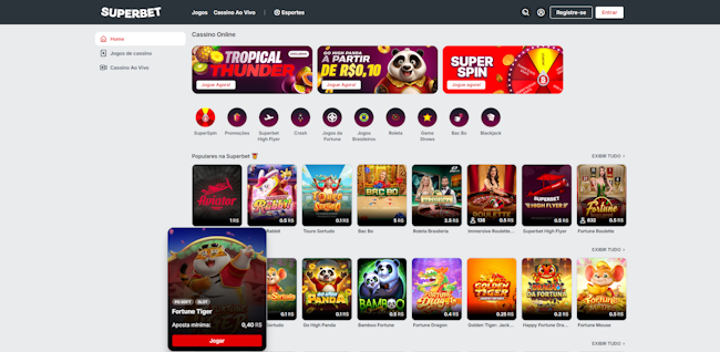 Cassino Superbet Layout