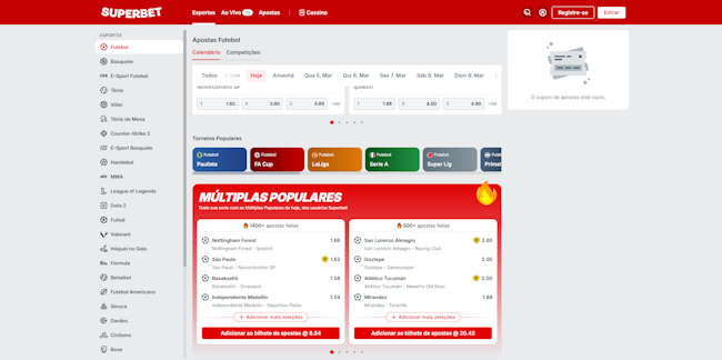 Apostas esportivas Superbet