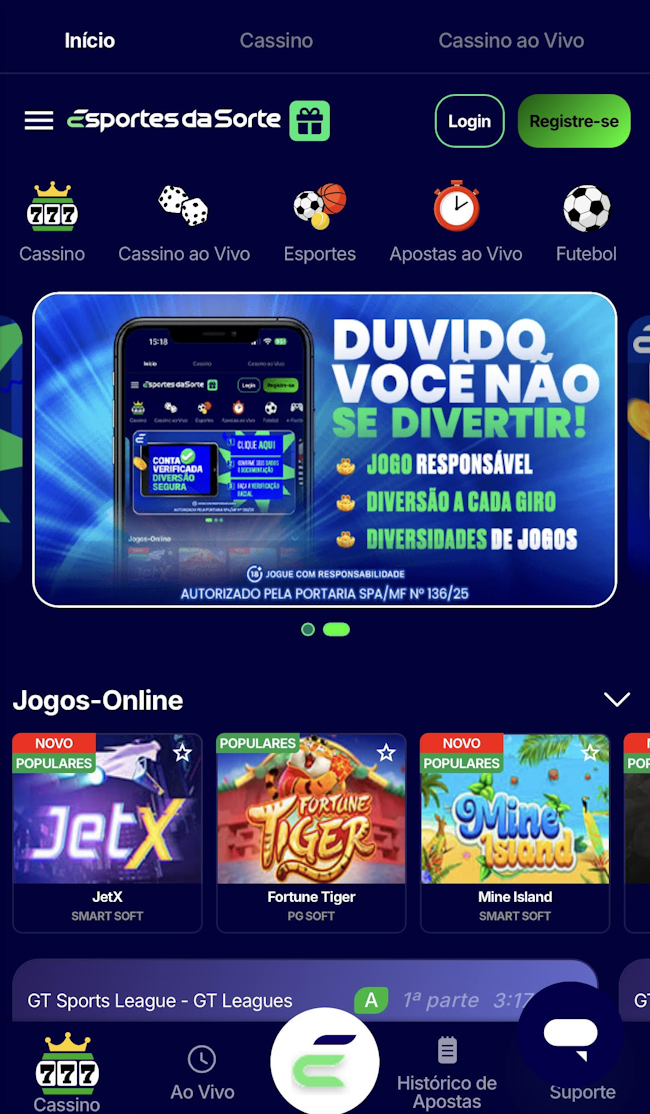 Esportes da Sorte app
