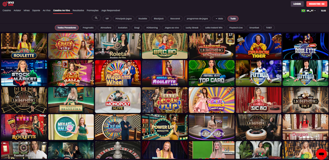 Jogos de cassino ao vivo Onabet