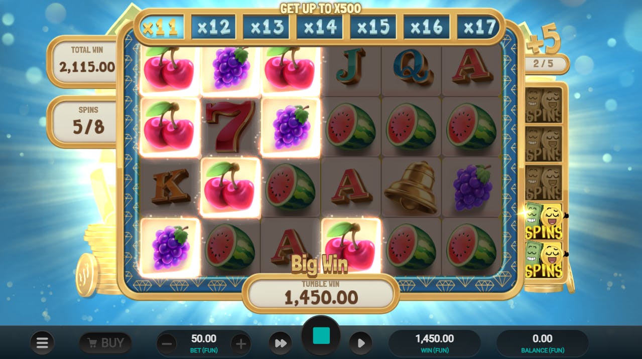 Bônus escada multiplicadora slot Bill & Coin