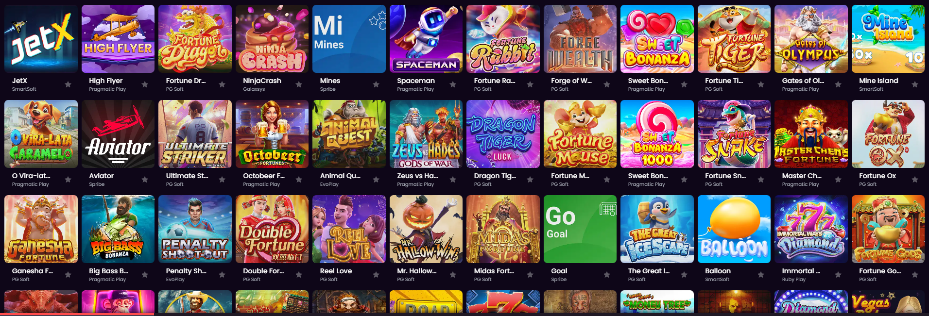 Slots populares de cassino