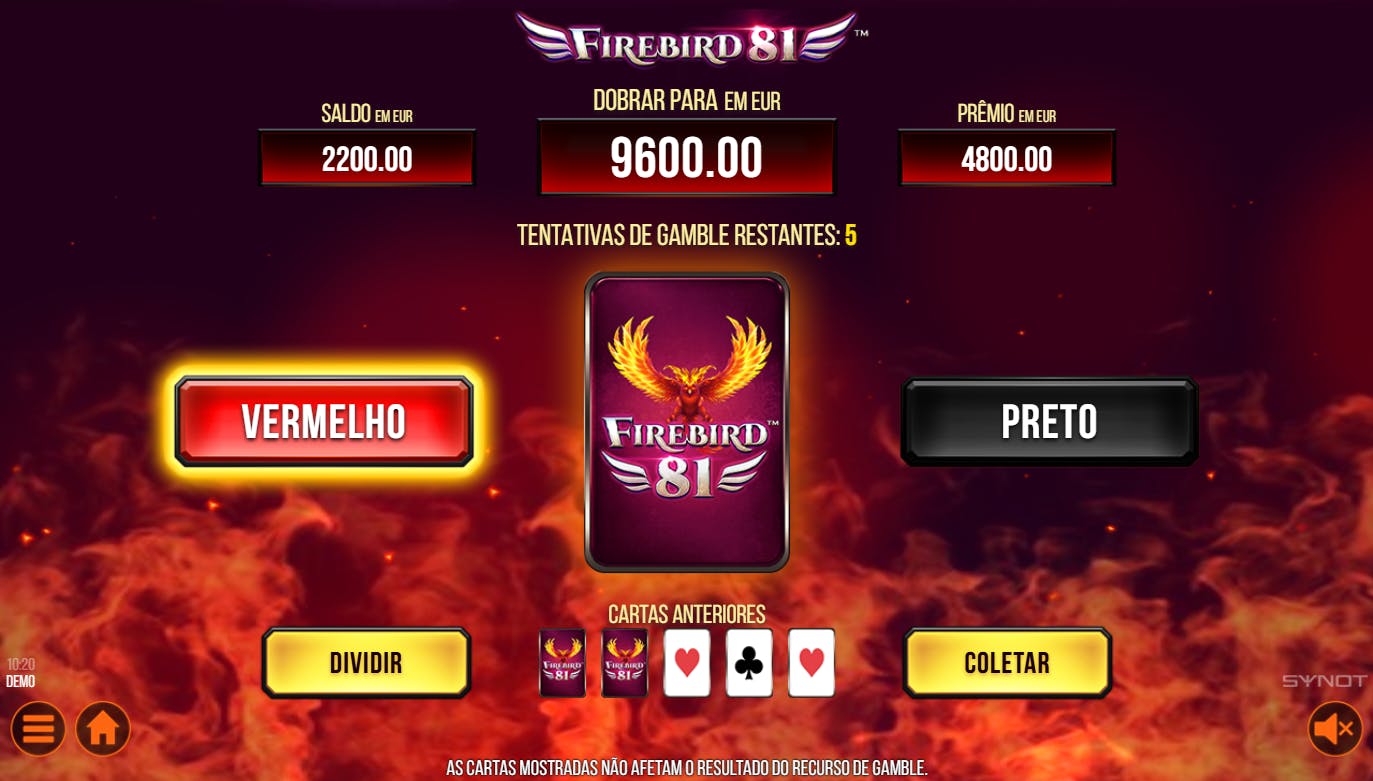 Recurso Gamble slot Firebird 81