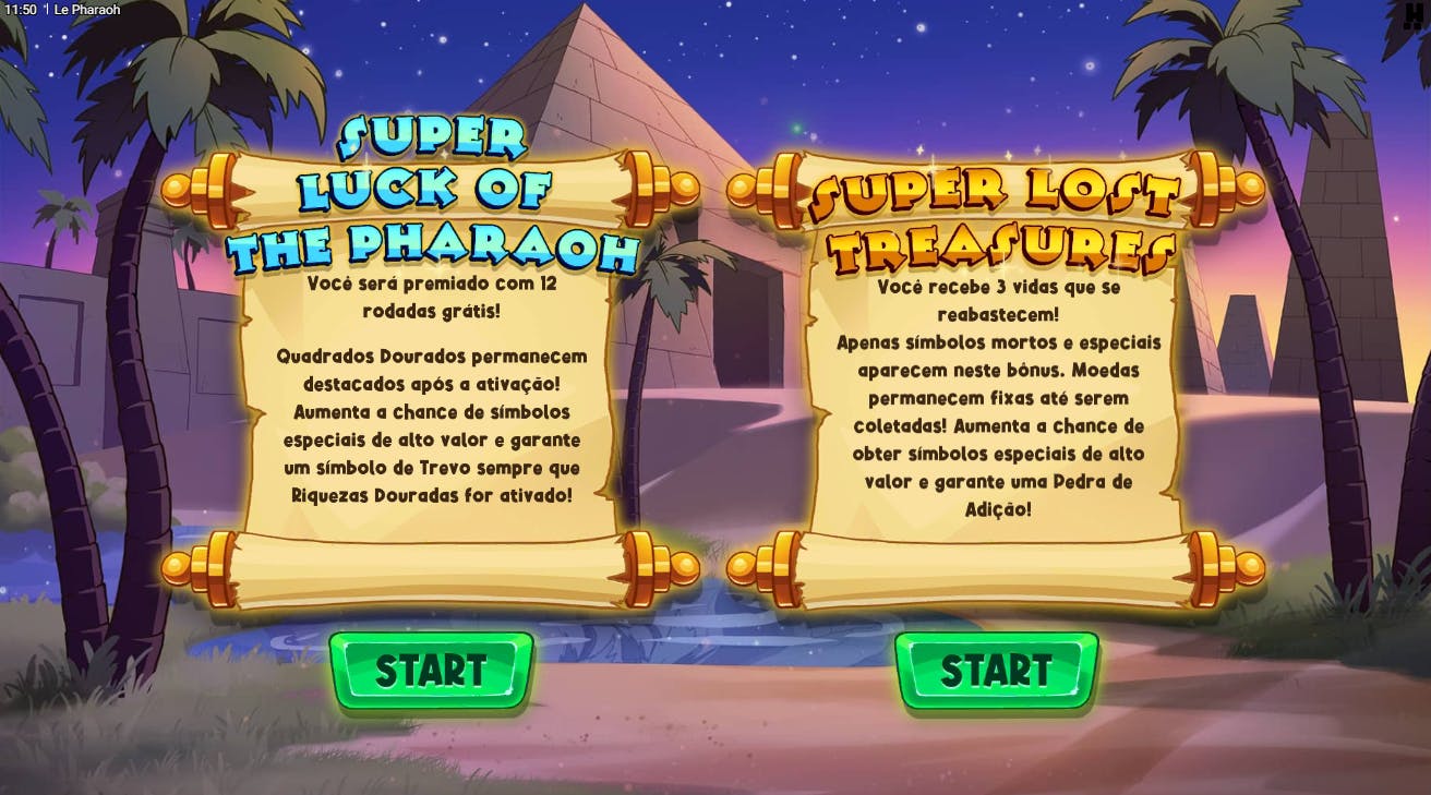 Escolha de bônus slot Le Pharaoh