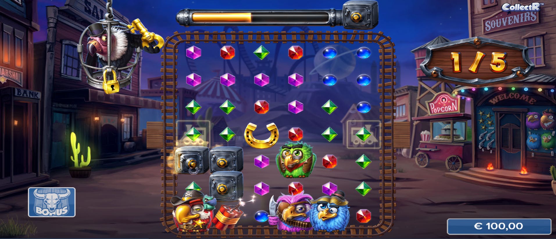 Recurso medidor de coleta slot Pirots 3