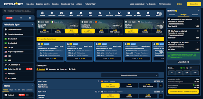 Apostas esportivas Estrela Bet