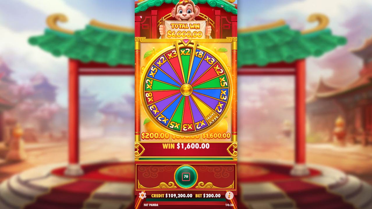 Recurso roleta slot Macaco Sortudo