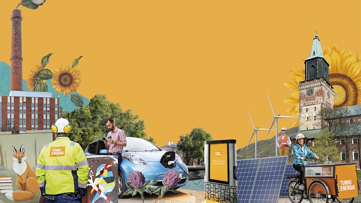 Turku Energian kollaasikuvitus