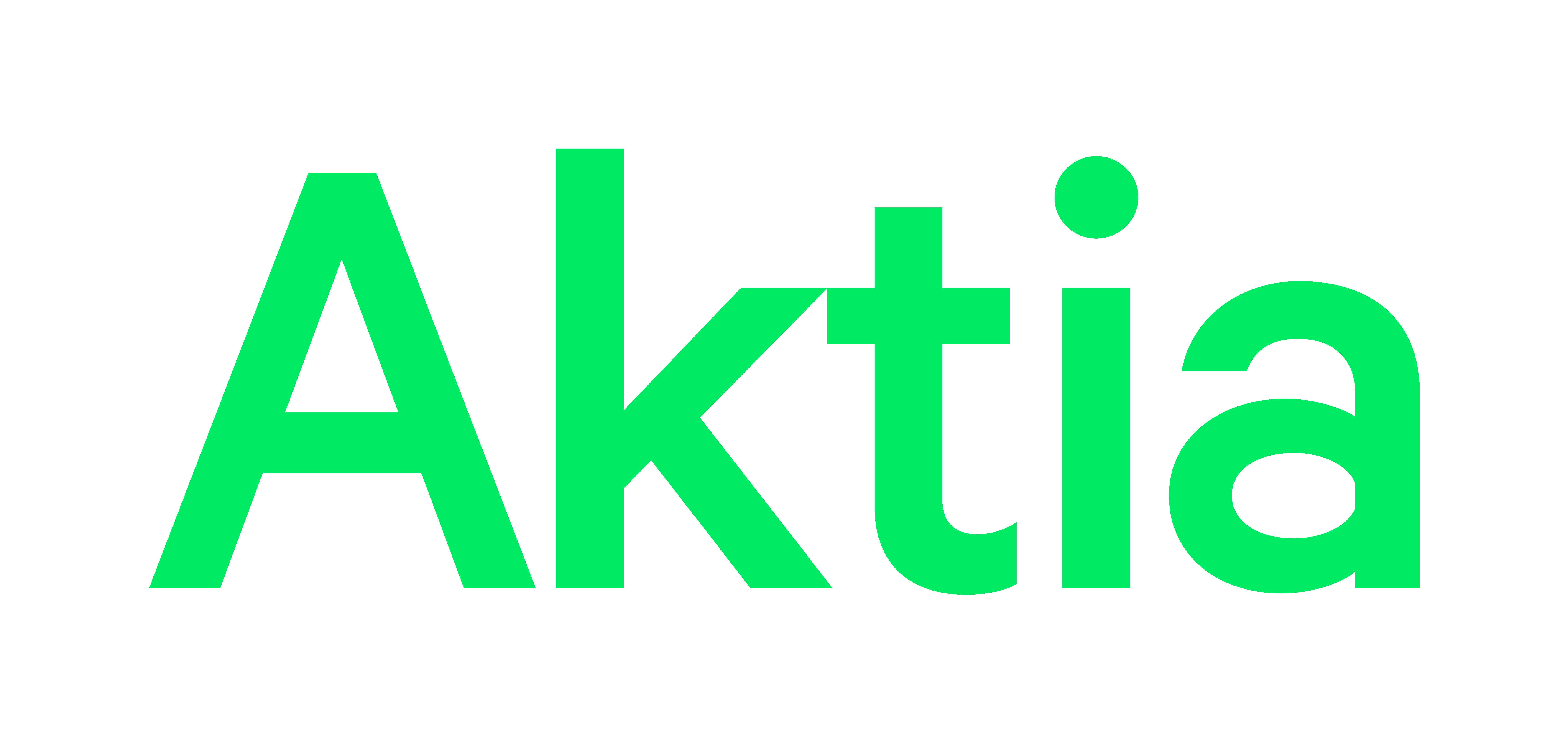 Aktian vihreä logo