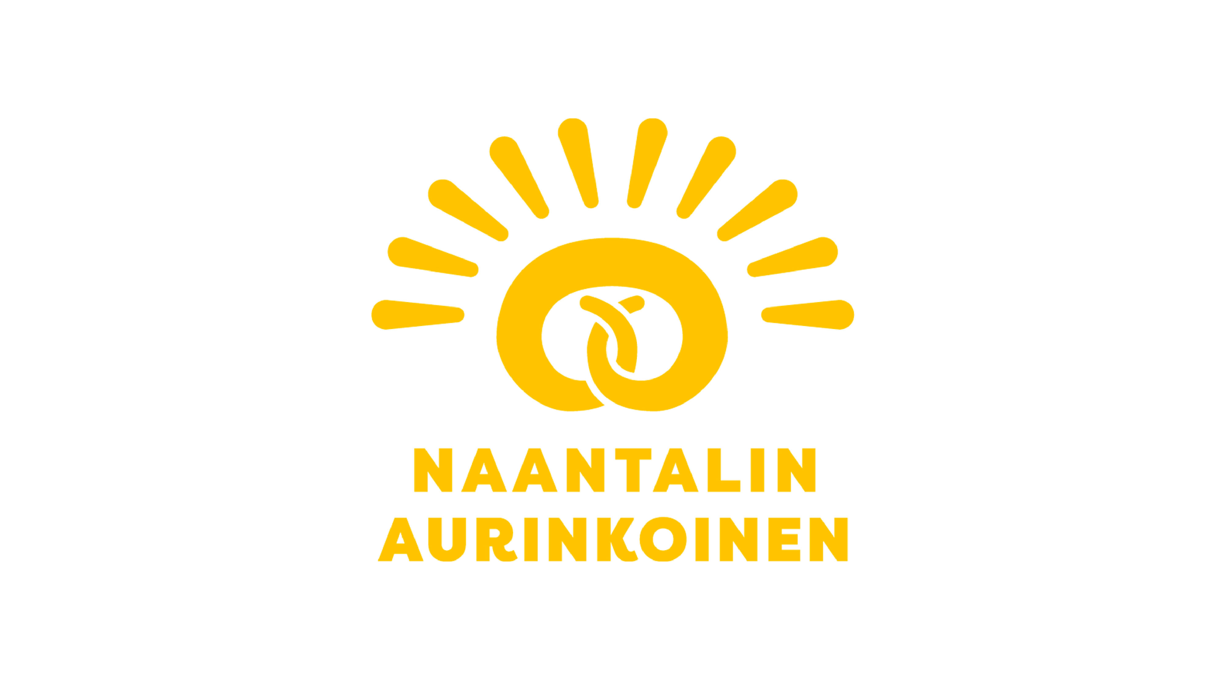 Naantalin Aurinkoisen keltainen logo
